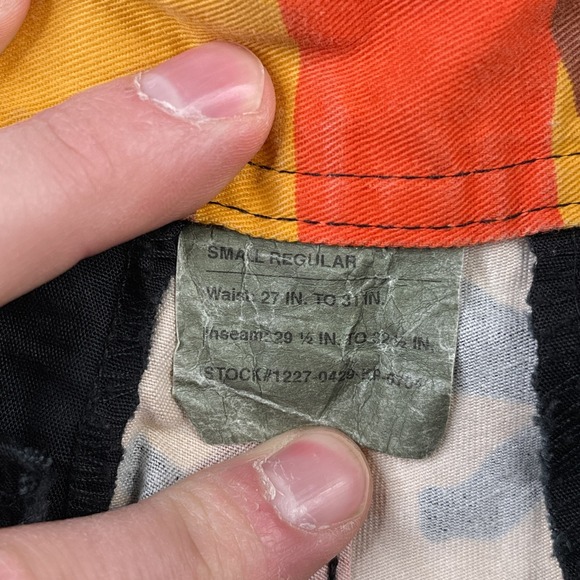 Rothco Military Pants Mens Small Regular Orange Woodland Camo Cargo BDU Tactical - Picture 4 of 12